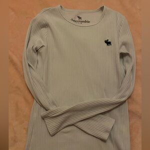 Abercrombie Kids White Long Sleeve Top